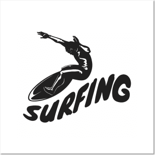 Surfing Wave Surfing Posters and Art